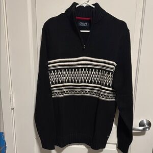 Chaps Black and White Men's Sweater